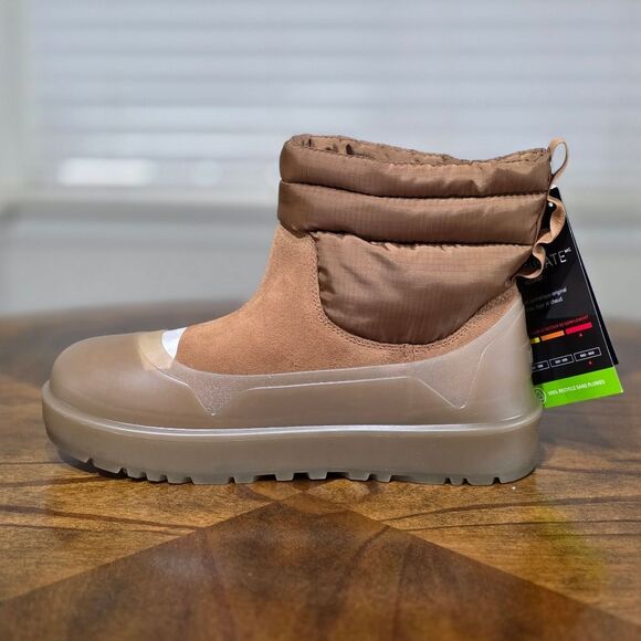 UGG Classic Mini Mod Chukka Boots 3M Chestnut Brown Men's 10 Fur Suede Insulate - Picture 12 of 15